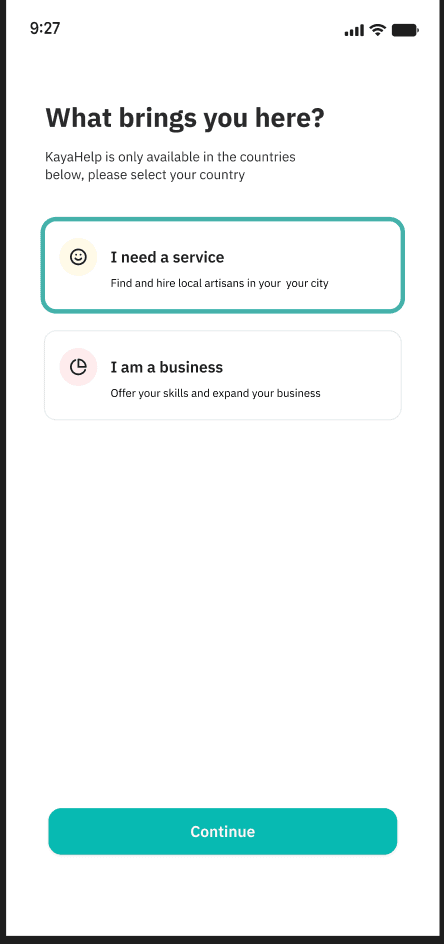 KayaHelp iPhone app screenshot